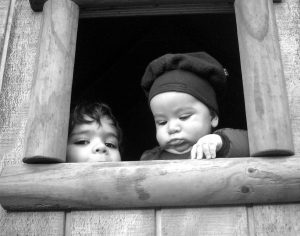 Boys in Window