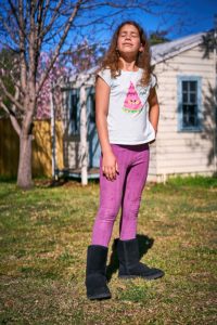 Honey Blue playing in the sun in Gordon